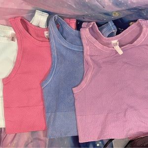 Nikibiki ribbed tanks one size 4 colors OS